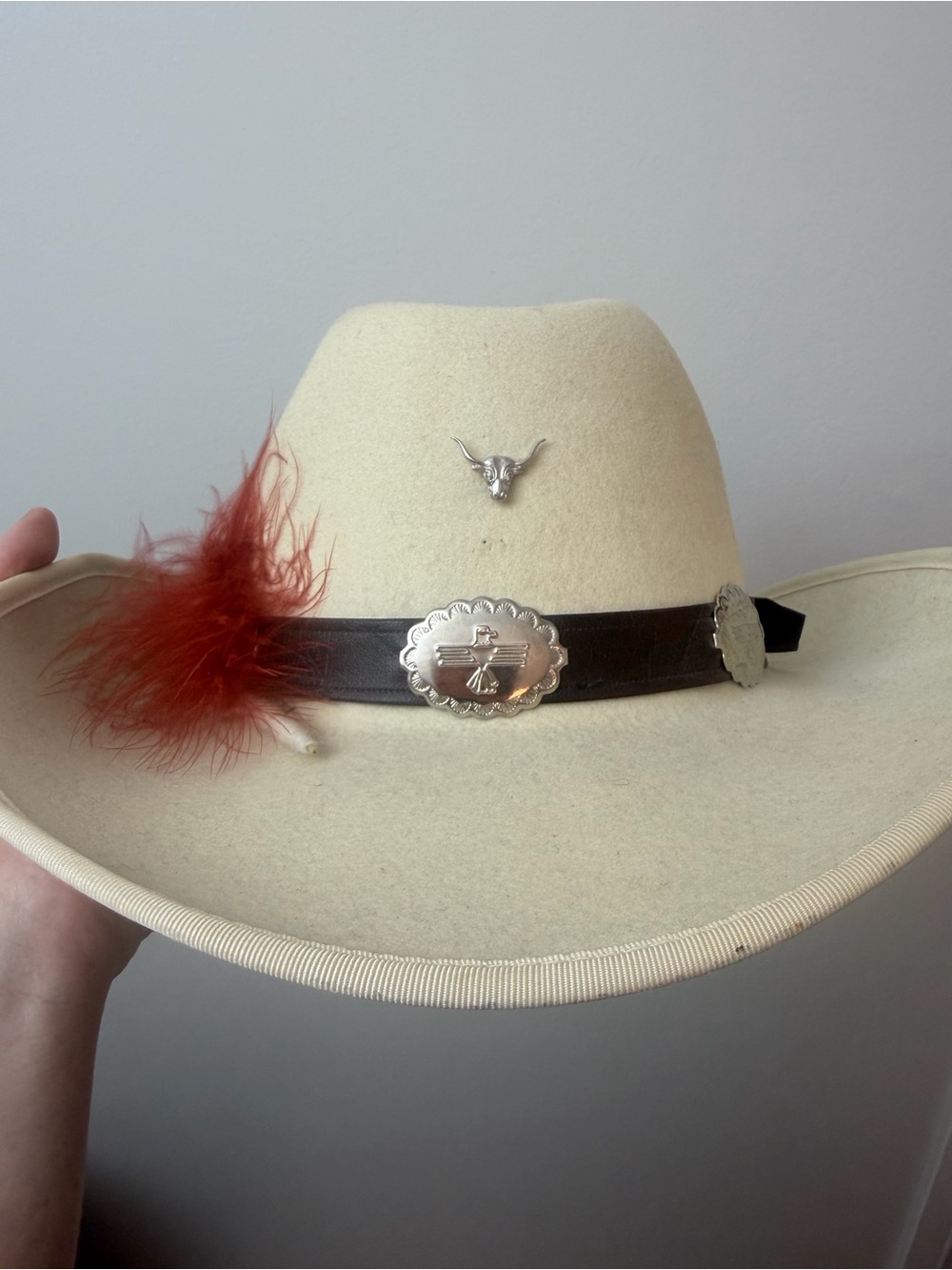Vintage 1970s Smithbilt Gus Crease Felted Wool Western Cowboy Hat